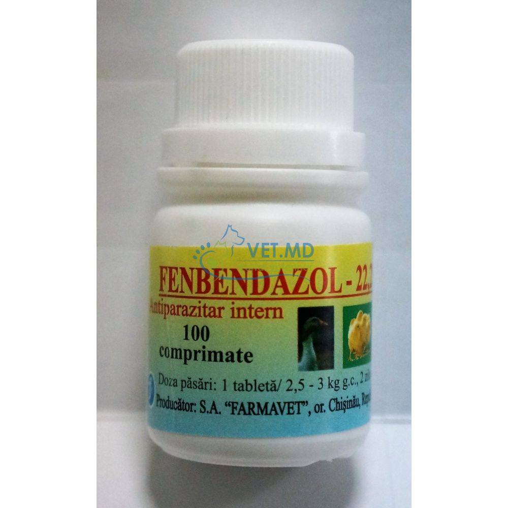FENBENDAZOL 22,2% 100 TABLETE